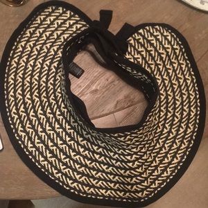 Straw Visor Adjustable tie back